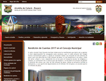 Tablet Screenshot of cubara-boyaca.gov.co